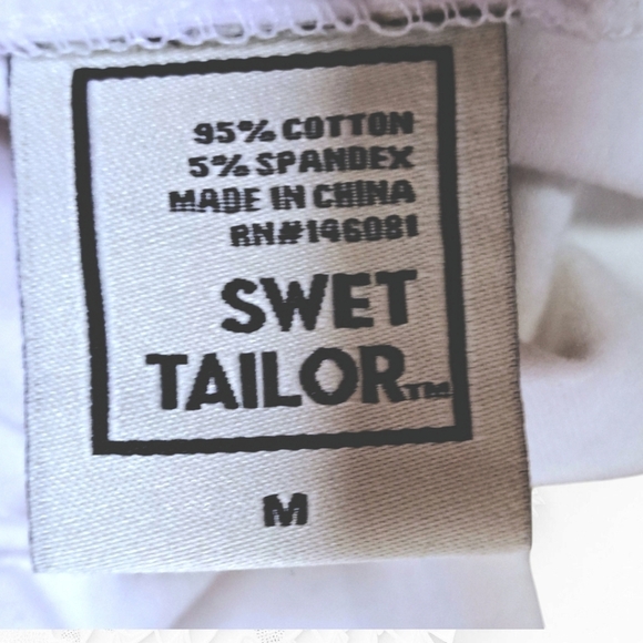 Swet Tailor White Polished Short Sleeve Collared Button Up Shirt - Picture 5 of 6